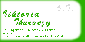 viktoria thuroczy business card