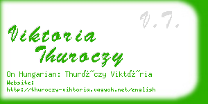 viktoria thuroczy business card